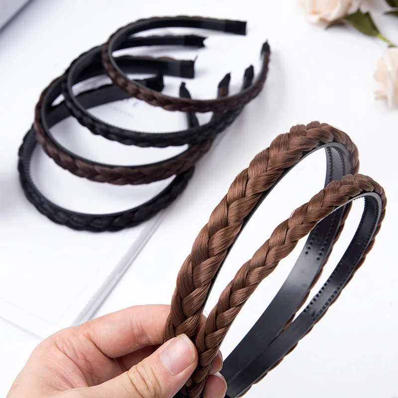 goody hair clips Fashion Women Twist Hairbands Toothed Non-slip Headbands Girls Braid Hair Accessories Adjustable Head Band Bezel Headwear black head scarf