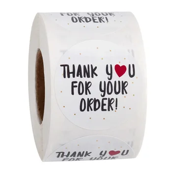 

Thank you for your order store Gift stickers label 500 PCS/roll Round 1 inch 25mm Fashion contracted style Stationery sticker