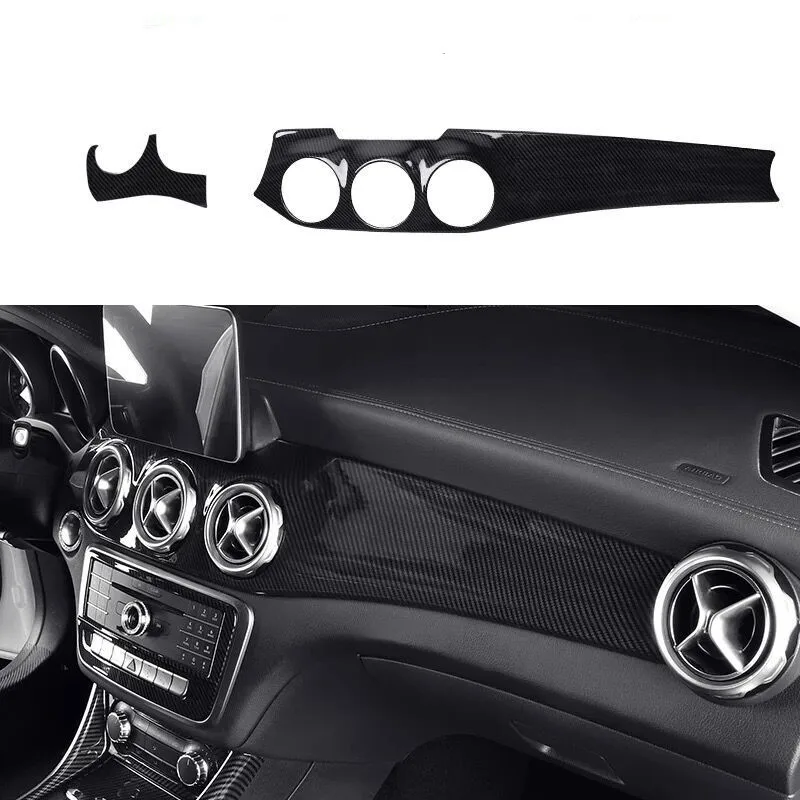 Dashboard decoration central console panel suitable For Mercedes Benz A/GLA/CLA class C117 W1172012-18 Car parts carbon fiberLHD 4