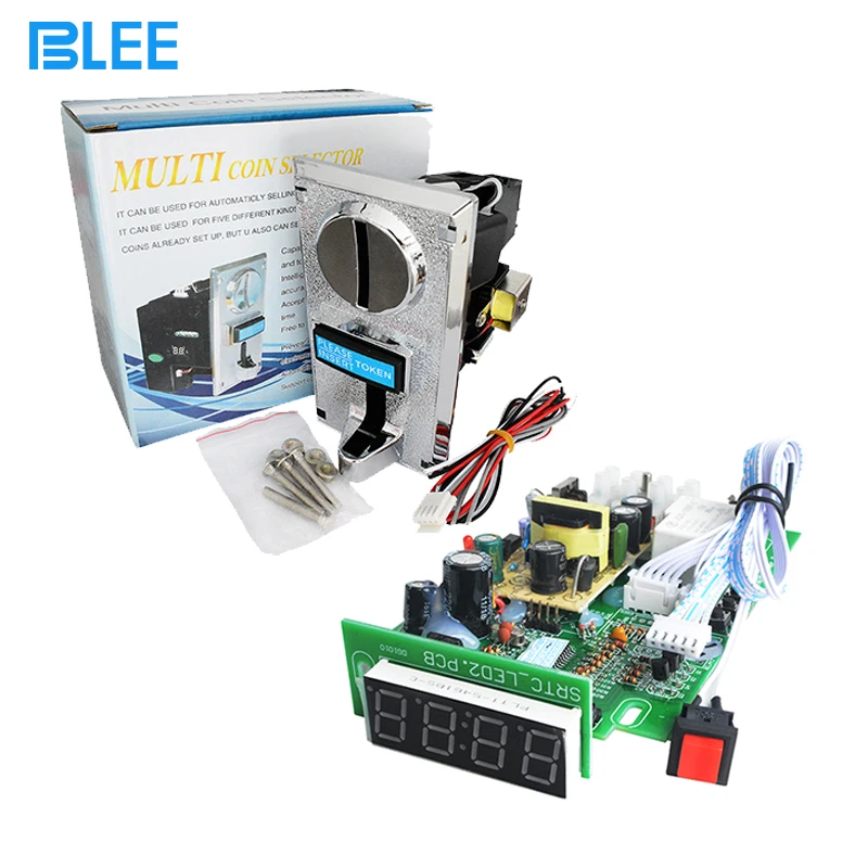

110V-220V Time Controller Board with Multi 6 Type Coin Acceptor Selector for Vending Washing Machine