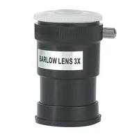 EYSDON 3X Barlow Lens Plastic for 1.25 Inch Astronomical Telescope Short Focus - Economical And Practical Multiplier Lens 2