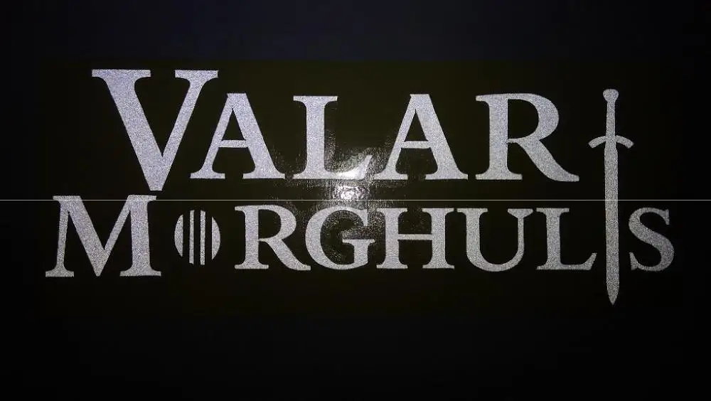 

V01---Valar Morghulis for Apple Macbook Pro Air Retina 11" 12 13 15 Mac Vinyl 15.6 HP Acer Notebook reflective car decal sticker