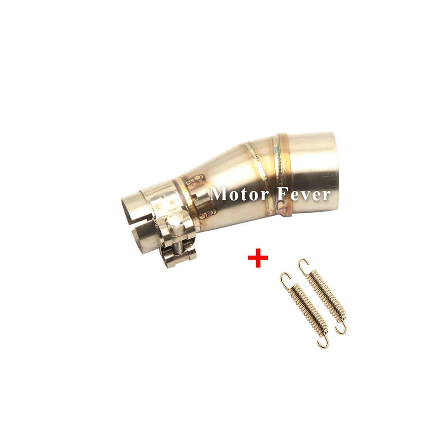 Z250 and Spring Модифицированная мотоциклетная выхлопная средняя труба, Соединительная труба, Escape Moto, глушитель, зажим для Kawasaki Z250 Z 250 300, выхлопные аксессуары - Цвет: Z250 and Spring