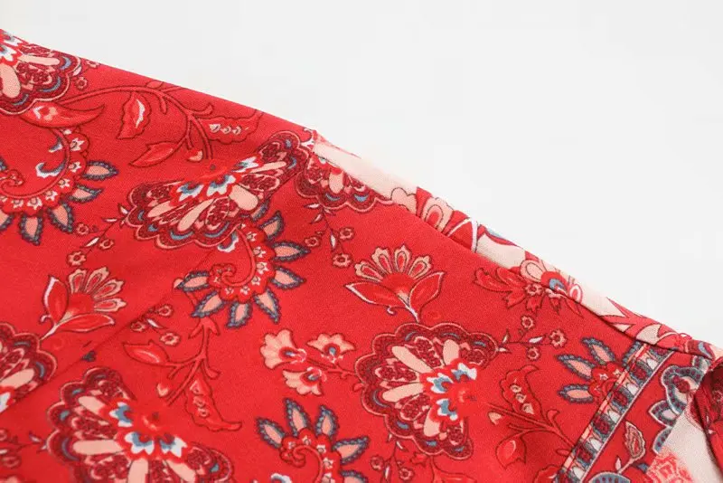 Богемный Вдохновленный комбинезоны Rayon богемный Свободный шнурок талии Летний комбинезон для женщин цветочный принт комбинезон Бохо Повседневный