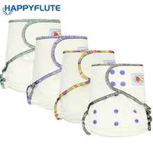 HappyFlute одноразовый бамбуковый хлопковый подгузник натуральный AIO