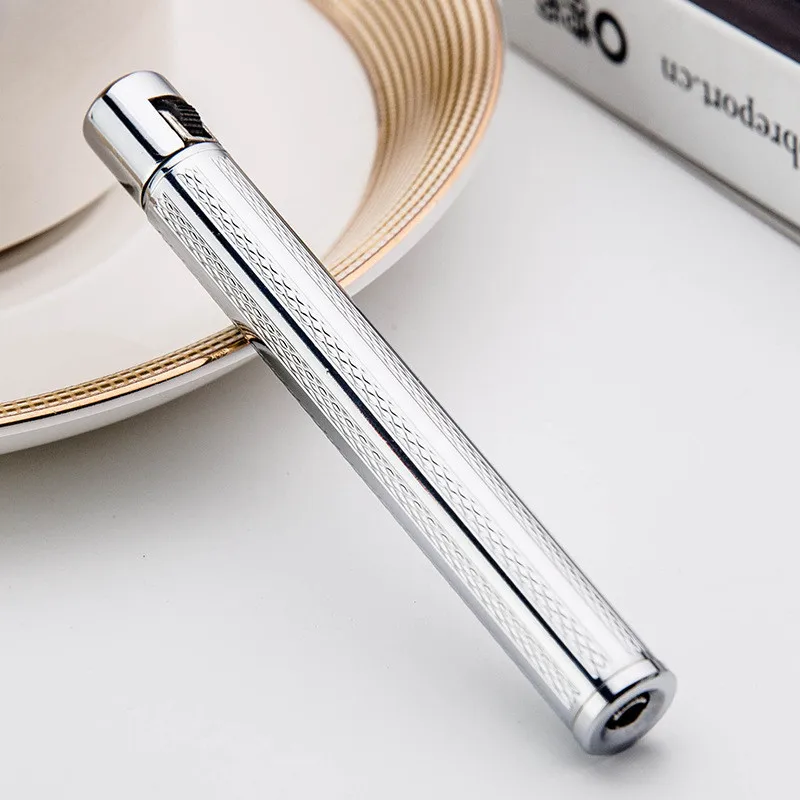 Carving-Silver Yooap Мини-зажигалка может быть помещена в портсигар шлифовальный круг зажигалки Открытый Портативный огонь стартер- без жидкости - Цвет: Carving-Silver
