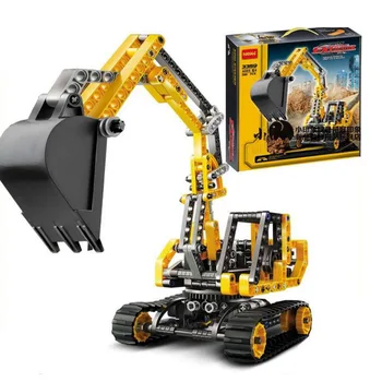 

Excavator Toy Building 2017 New Track Mobile Blocks Kids Technology Series Site Building Compatible Gift Decool 3359