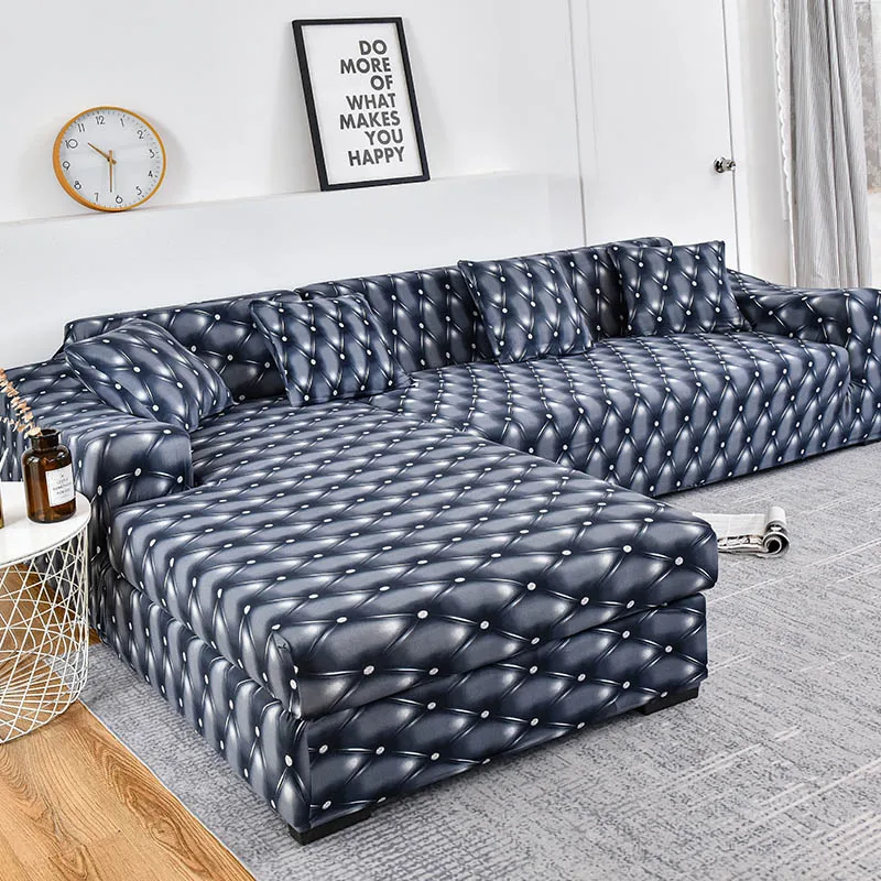 Best Offers Sofa-Covers Longue Chaise Elastic Plaid Living-Room Order Fundas for Need Con WlgZERpb