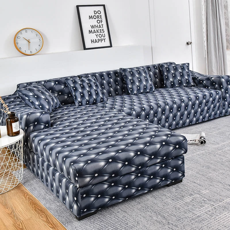 elastis plaid sofa covers untuk ruang tamu perlu order 2 buah penutup untuk fundas sofa con chaise longue funda sofa kursi cover