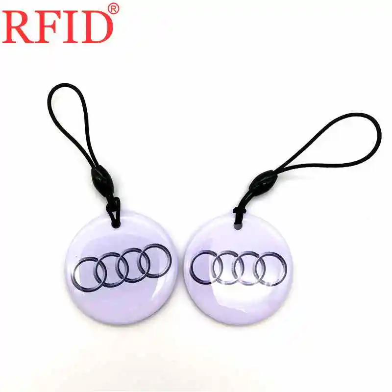 2pcs Random Color ID 125 кГц EM4305 перезаписываемый жетон тег брелок RFID водонепроницаемый пустой карты Ключи брелок для ключей со значком для карты контроля доступа 1 - Цвет: 2pcs Random Color