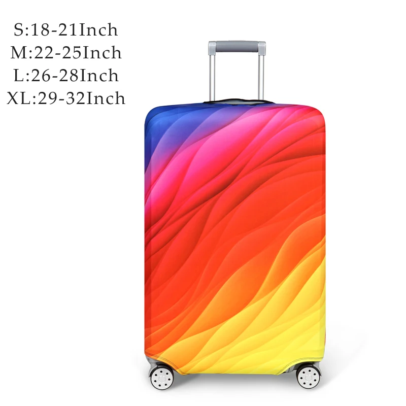 Защитный чехол для чемоданов эластичный уплотненный дорожный мешок для пыли багажные Чехлы аксессуары защитный чехол для костюма чехол 112 - Цвет: Luggage Cover 3