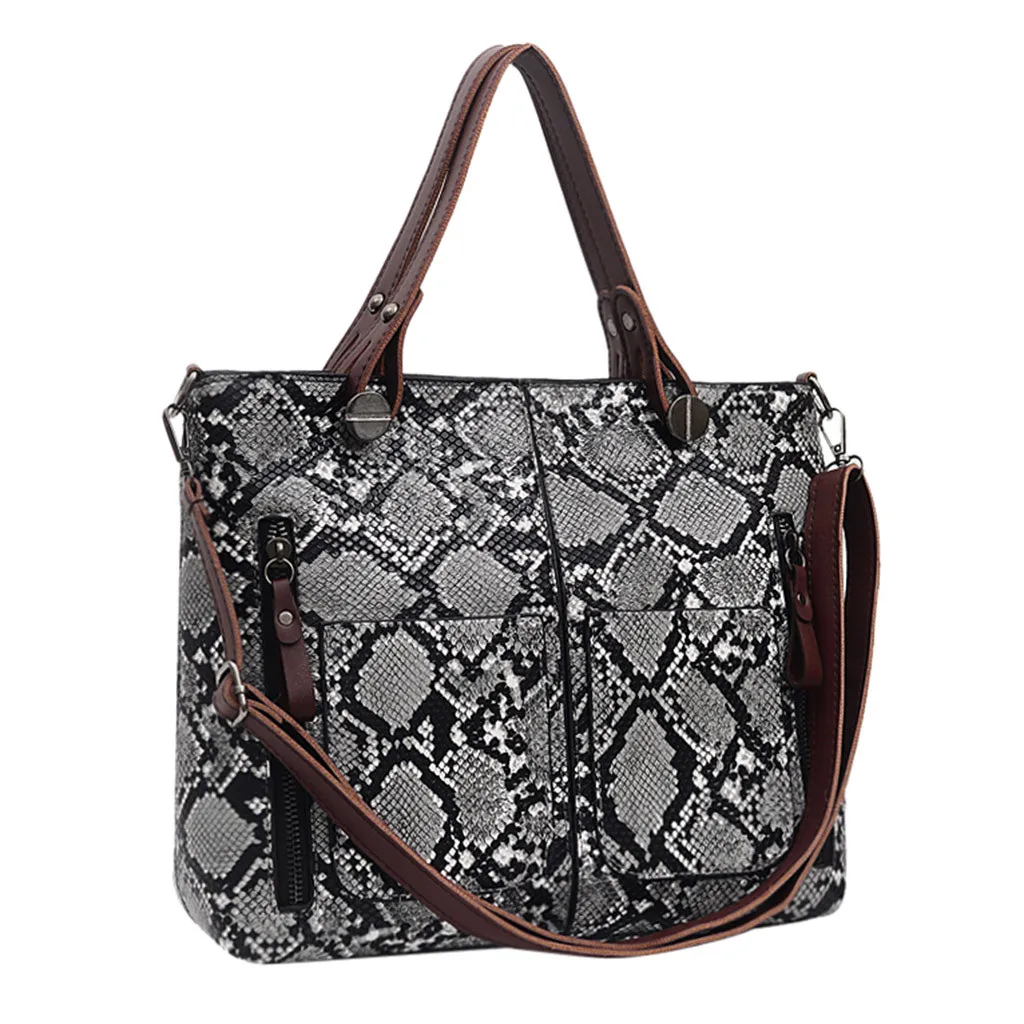 35# Модная Сумка женская кожаная сумка на плечо змеиный принт сумка на цепочке дизайнерские сумки для телефона летние модные женские сумочки