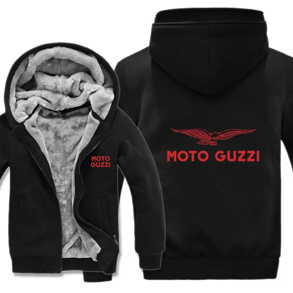 Зимние guzzi мужские толстовки на молнии пальто с флисовым подкладом человек guzzi Толстовка Пуловер