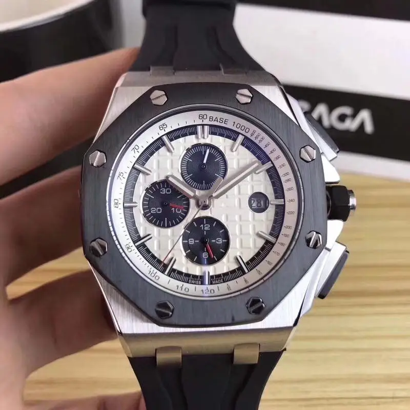 

Best-selling men's wristwatch comfortable rubber strap 42mm automatic mechanical watch Chronograph Watch diving night light watc