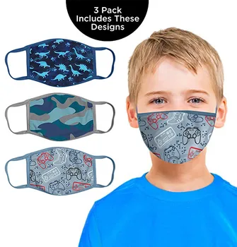 

3PC Children's Face Mask Mascarillas Kids Printed Mouth Mask Washable And Reusable Dustproof Mask for face Mascarillas Masque