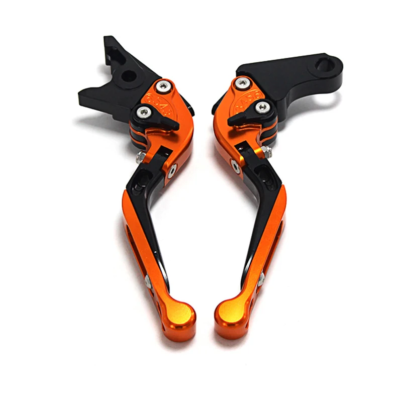 Orange Тормозные рычаги сцепления для 2011- Kawasaki Z1000SX Ninja Мотоцикл CNC алюминиевый сплав Руль регулируемые растяжимые предохранители - Цвет: Orange