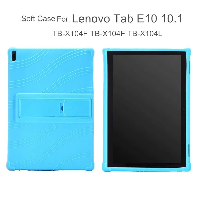 

Silicon Case for Lenovo Tab E10 10.1 Tablet Cover Funda TB-X104F TB X104F TB-X104L Soft Folding Full Body Protect Stand Shell