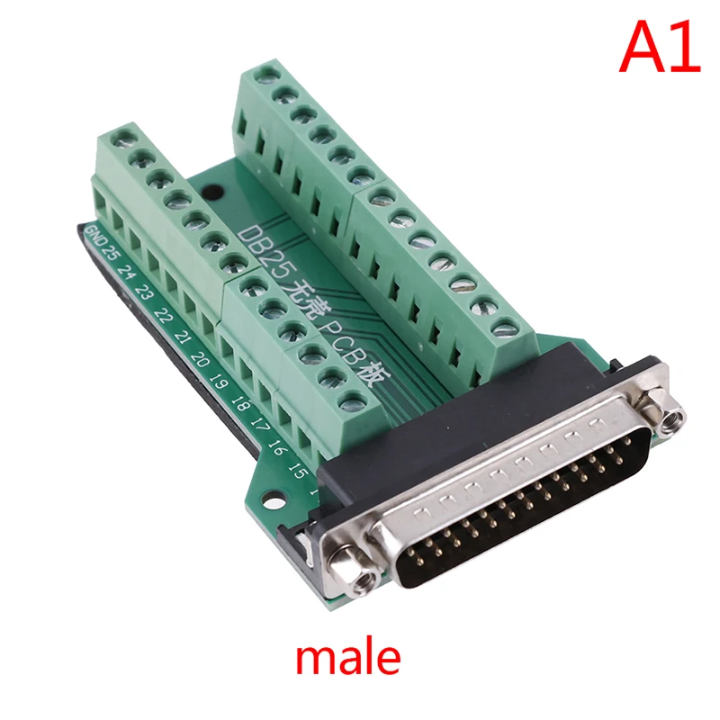 DB25 D-SUB женский 25Pin разъем Breakout печатной платы 2 ряда терминалы Разъемы
