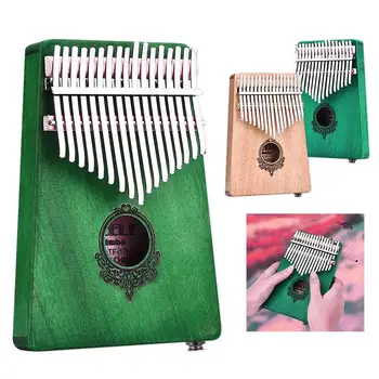 

Kalimba Thumb Piano African Musical Instruments Student 17 Key Mahogany Music Gift Mbira Musician