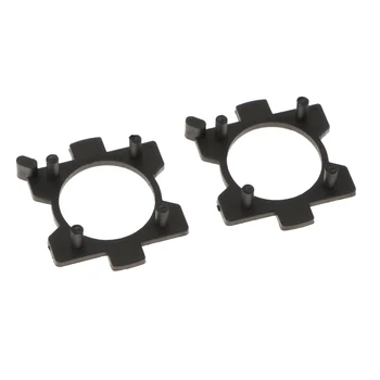 

2X Plastic Car H7 LED Headlight Bulb Base Holder Metal Clips Wedge Bracket Connector Bases Adapter for Mazda CX5 CX7