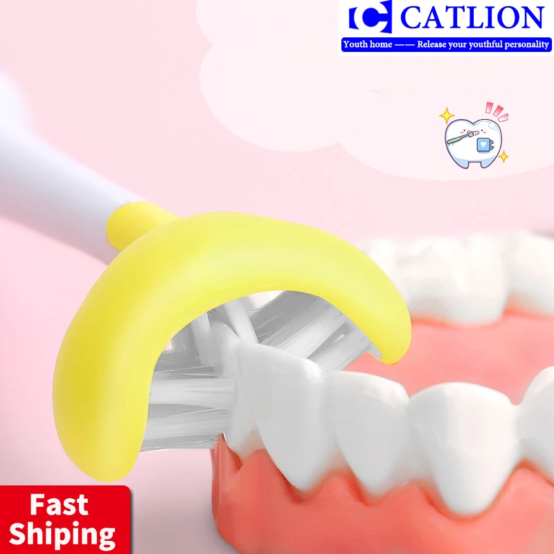 

electric toothbrush children's soft hair u-shaped package waterproof rechargeable sound wave factory outlet