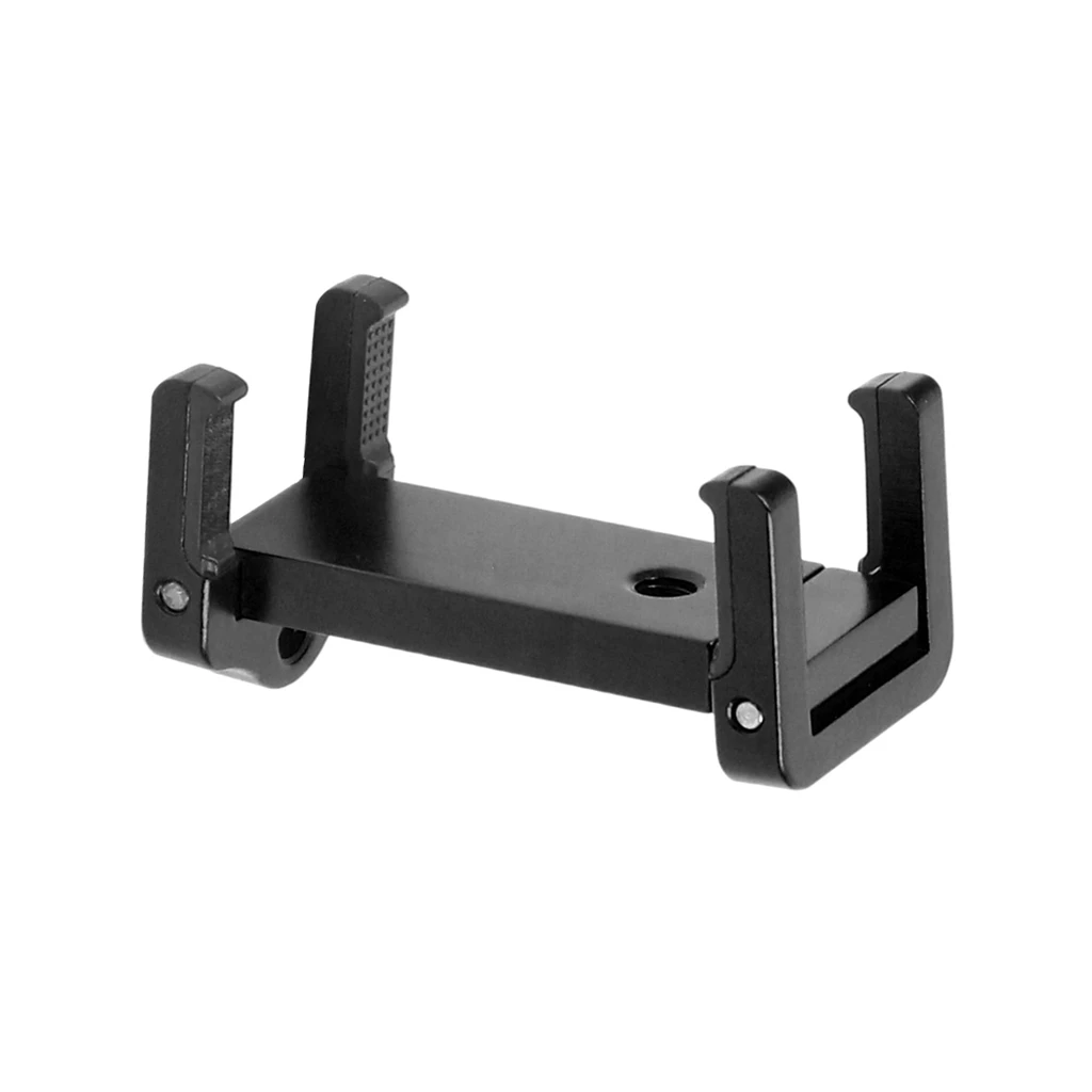 Aluminum Alloy Tripod Self Stick Clip Clamp Holder Bracket Mount Adapter for iPhone Samsung Cell Phone Holder W/ cold shoe mount