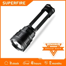2021 SupFire D15/S LED flashlight With Magnetic COB Light 26650 Battery 5 Modes Camping Fishing Lantern USB Rechargeable Torch