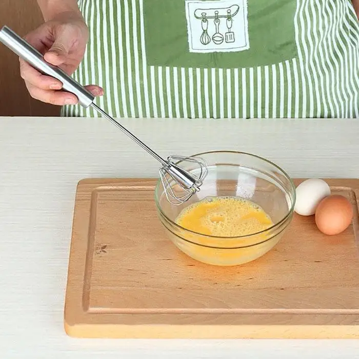 Прочный кухонный полуавтоматический Миксер для взбивания яиц из нержавеющей стали, как на фото