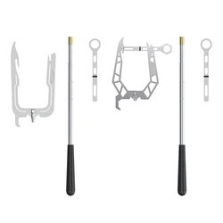 Multi-Purpose Dock Hook Stainless Steel Long-distance Threader Mooring Rope U Type Threader Boat Hook Cable Wire Guider Tools