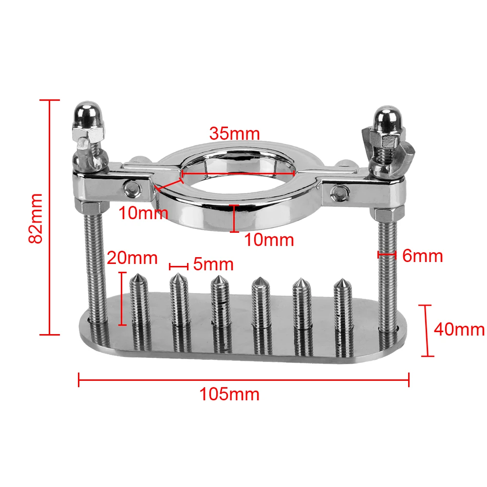 Männlicher Keuschheitsring Mit Metallspikes Zur Stimulation_voghion.com