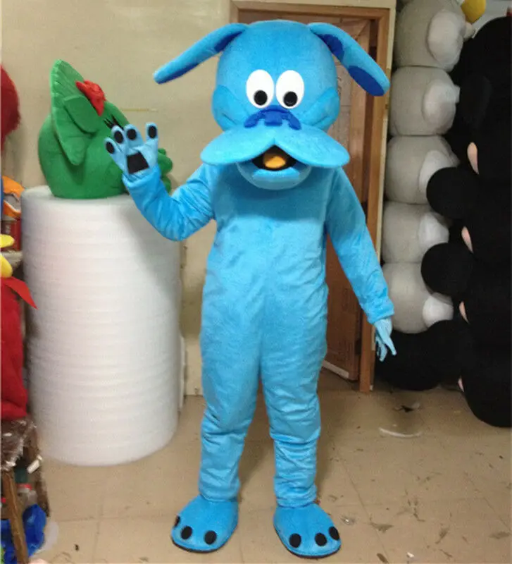 

2019 Advertising Halloween Adults Cosplay Blue Dog Mascot Costume Suits Party Game Animal Fancy Dress Outfits Promotion Carnival