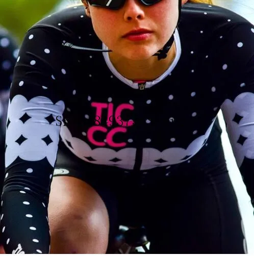 TIC CC women Long sleeve standard weight jerseys New cycling jersey MTB RBX BMX riding clothing Breathable bike ride wear - Цвет: 7