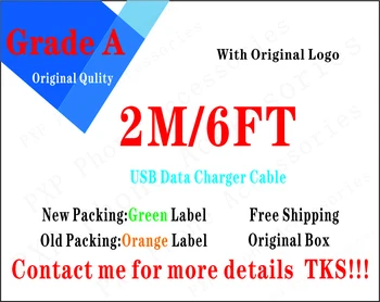 

Original Quality USB Data Charger Cable 100pcs/Wholesalelots OD:3.0mm 2m/6ft Grade A Quality Charging Cable