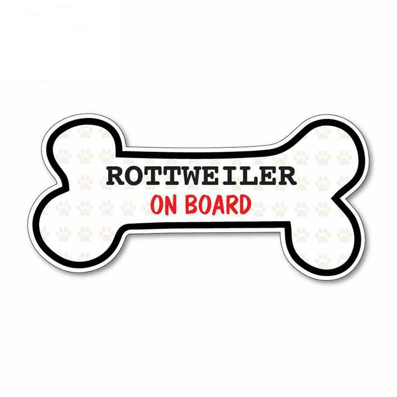 

Funny Dog Bone ROTTWEILER on board Car Sticker Automobiles Motorcycles Exterior Accessories Vinyl Decals,13cm*6.7cm