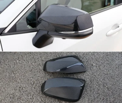 carbon cover trim ABS хромированное боковое зеркало заднего вида для Toyota RAV 4 для RAV4, боковое зеркало, декоративная отделка, автомобильные аксессуары - Цвет: carbon cover trim