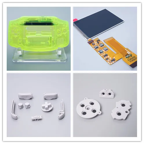GBA ips lcd V2 комплект и Модифицированная оболочка для игры мальчик ADVACNE GBA V2 с режущей оболочкой