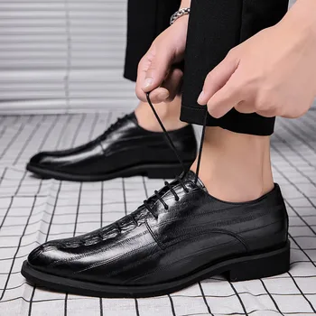 

men shoes oxfords leather Loafers fashion lace up Classic Mans shoes Footwear Shoes Casual zapatos de hombre Rubber shoes