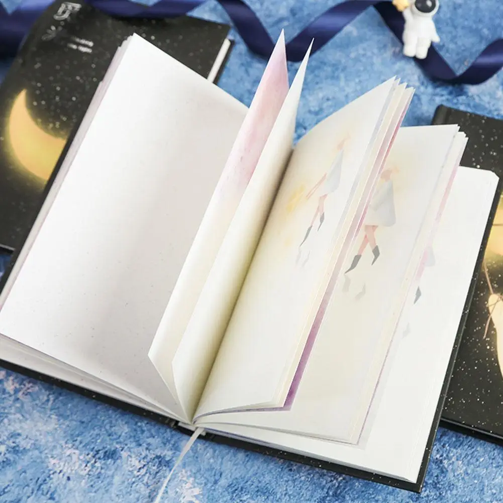 Moonlight notebook A5 креативный светящийся блокнот ручная роспись блокнот в твердом переплете