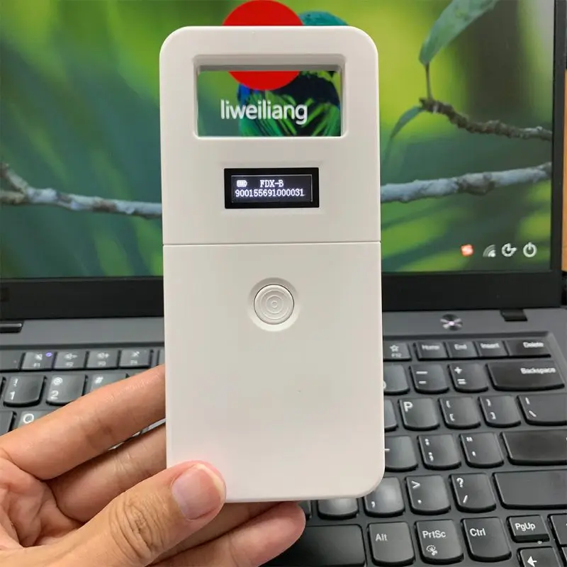 Lector de chip de identificación de animales, transpondedor USB RFID, escáner de microchip de mano para perros, gatos y caballos, ISO11784/5 FDX-B