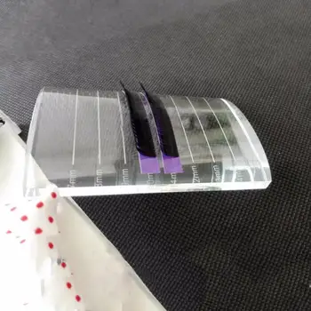 

1pcs Eyelash Extension Tool U-Shape Crystal Glass Adhesive Glue Pallet Stone Tool for eyelash extension Reusable