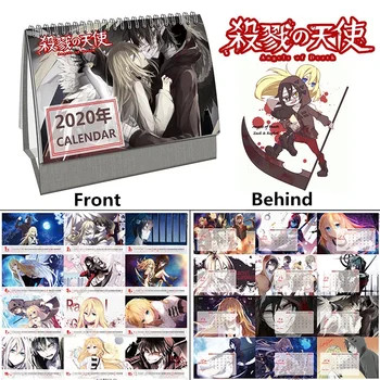 

2020 New Anime Angels of Death Desktop Calendar DIY Cartoon Coil Calendars Daily Schedule Planner 2020.01~2020.12