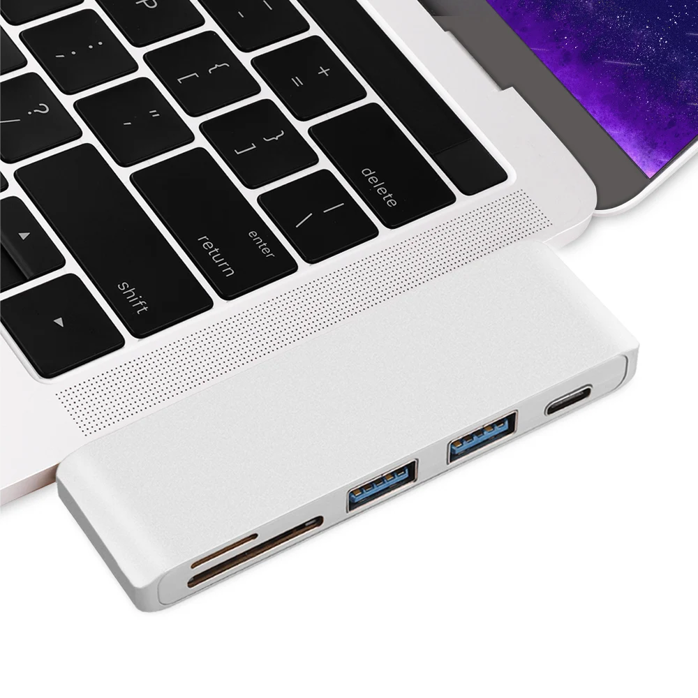 Redlai USB C Hub для MacBook Air Pro 13 дюймов 2019/2018/2017/2016 Type адаптер с 2 портами 3 0 PD SD/TF
