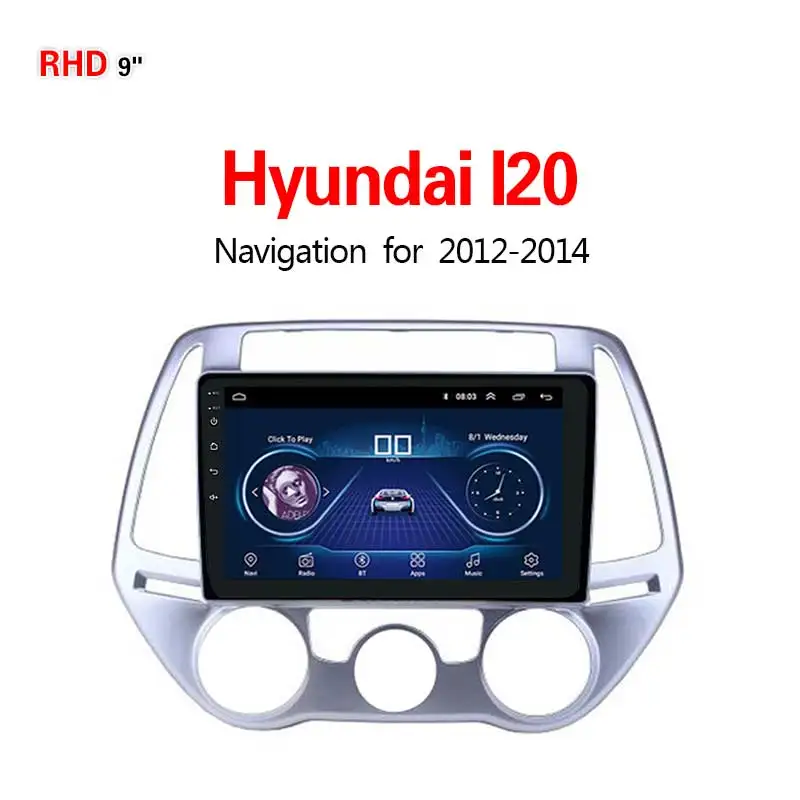 Lionet gps-навигатор для автомобиля hyundai I20 2012- 9 дюймов RH2024X - Размер экрана, дюймов: WIFI 1G16G