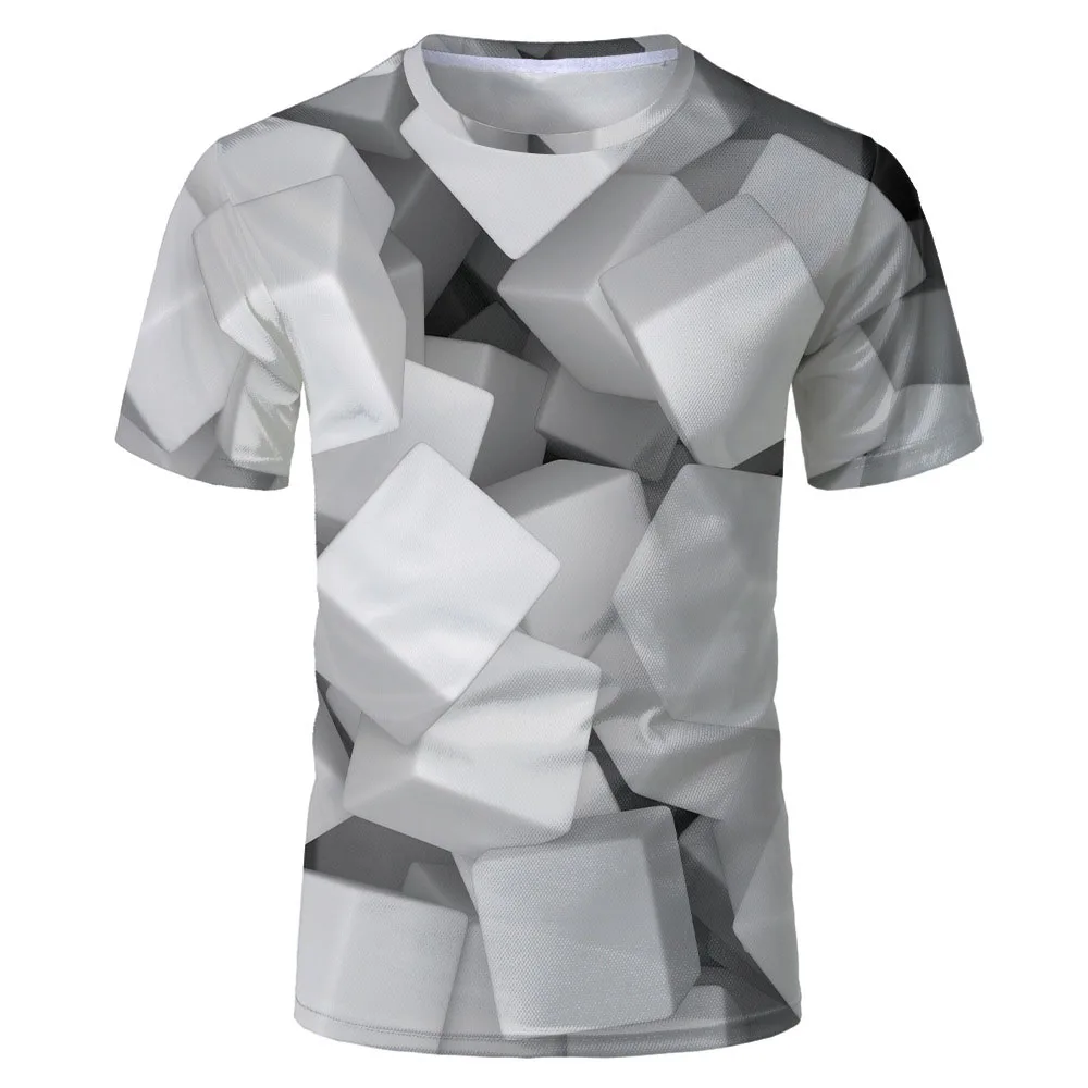 

ZOGAA 2020 New Summer Simple Wild Youth Slim Top 3D Printed T-shirt Men's Short Sleeve Personality