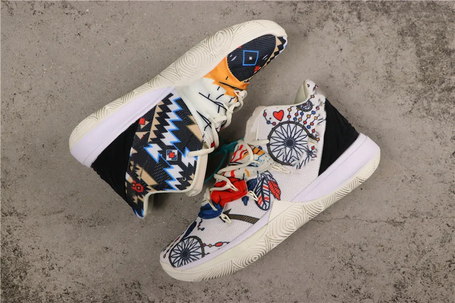 Губка x Kyrie 5 дом в форме ананаса мужские баскетбольные кроссовки Irving 5S граффити Keep Sue Fresh Патрик сквидворд кроссовки, украшенные звездами - Цвет: Picture 18