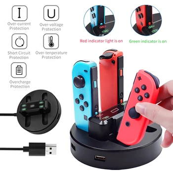 

4 in1 Charging Dock With LED For Nintend Switch Joy-con Controller For Nintendo Switch Pro Gamepad