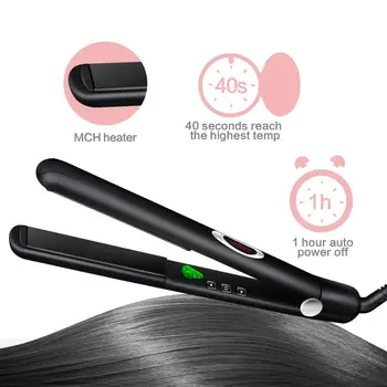

LED Digital Infrared Hair Straightener Fast Heating Curler Flat Iron Curler Professional Tourmaline Ceramic Hair Styling Tool