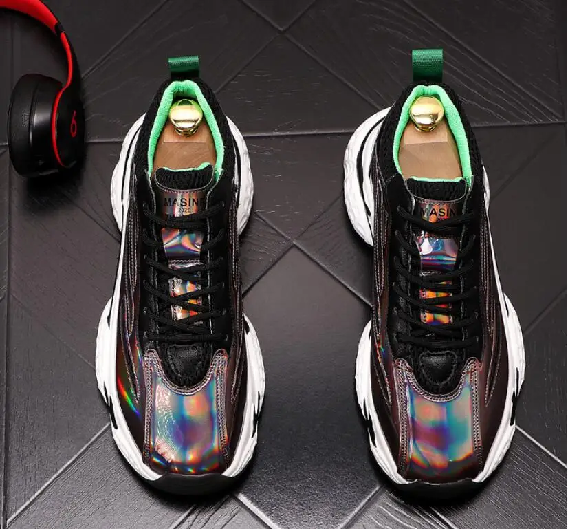 2020 new Casual Men Shoes Platform Sneakers Vintage Male Thick Sole Trainers Running Shoes High Quality Youth Boy Gym Teenagers