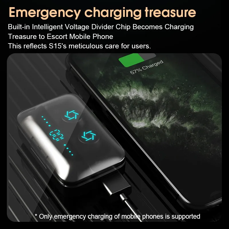 TWS Bluetooth Earphones Fashion Breathing Light 9D HiFI Stereo Wireless Headphone Display Sport Earbuds For Iphone Xiaomi Huawei