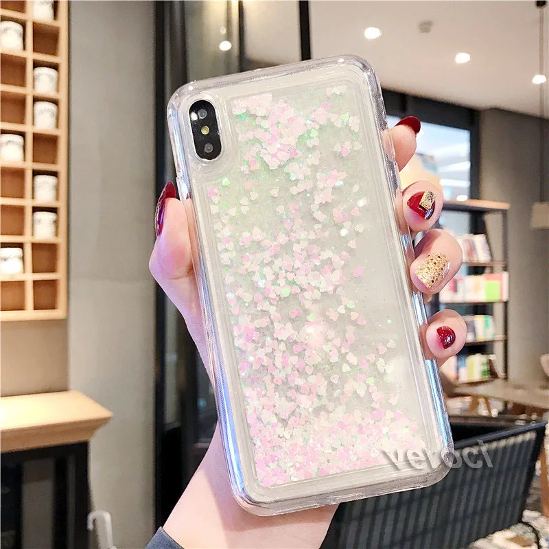 Чехол с блестками и зыбучим песком для Oppo R15X K1 R15 Dream mirror R9 R9S R11 R11S Plus R7 R7S R17 Pro F1 F3